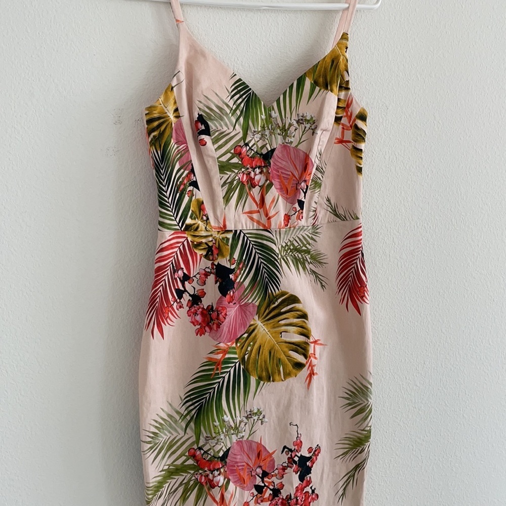 ASOS Tropical Hitchcock Midi Pencil Dress - Picture 6 of 10
